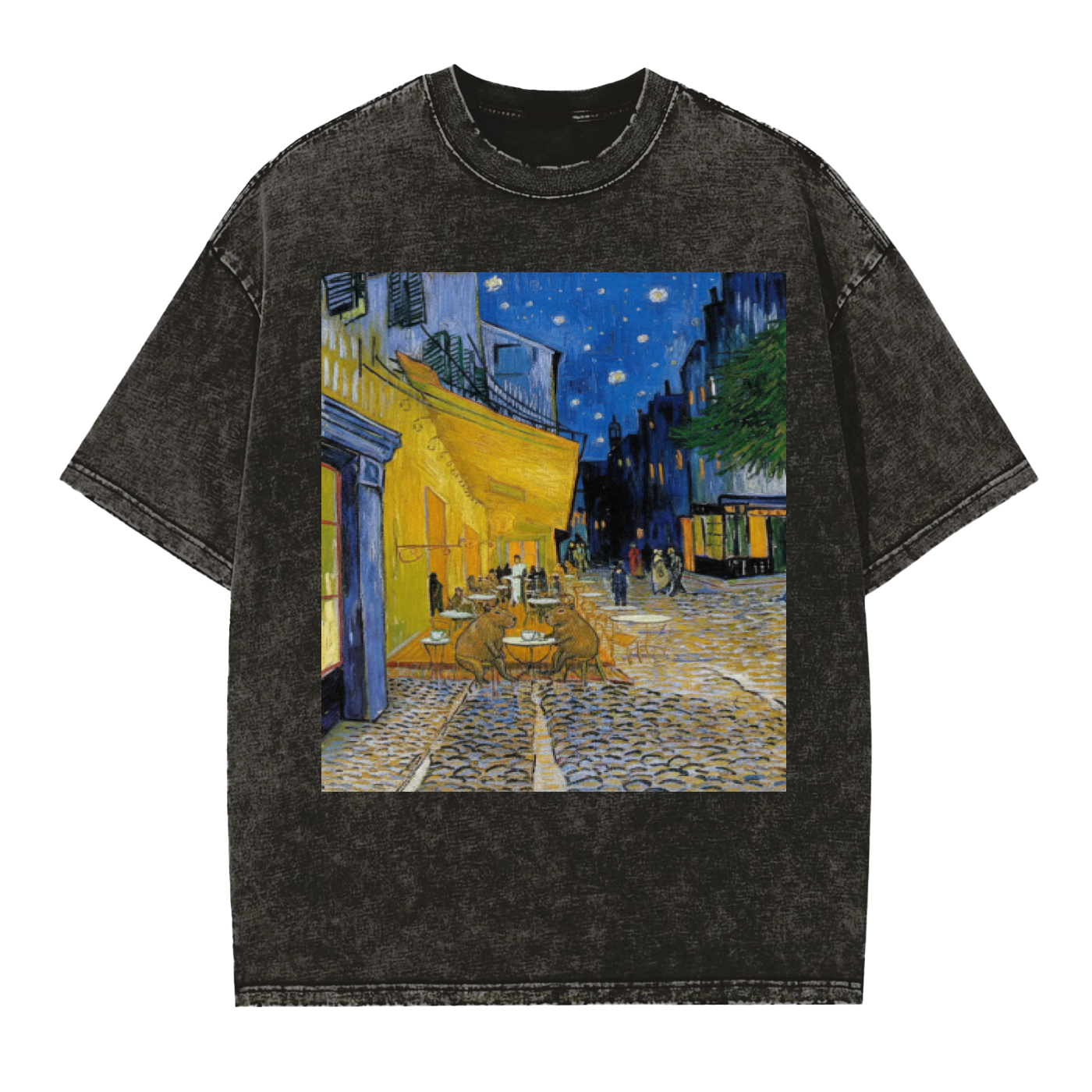 Vintage Washed Frayed Edge T-Shirt