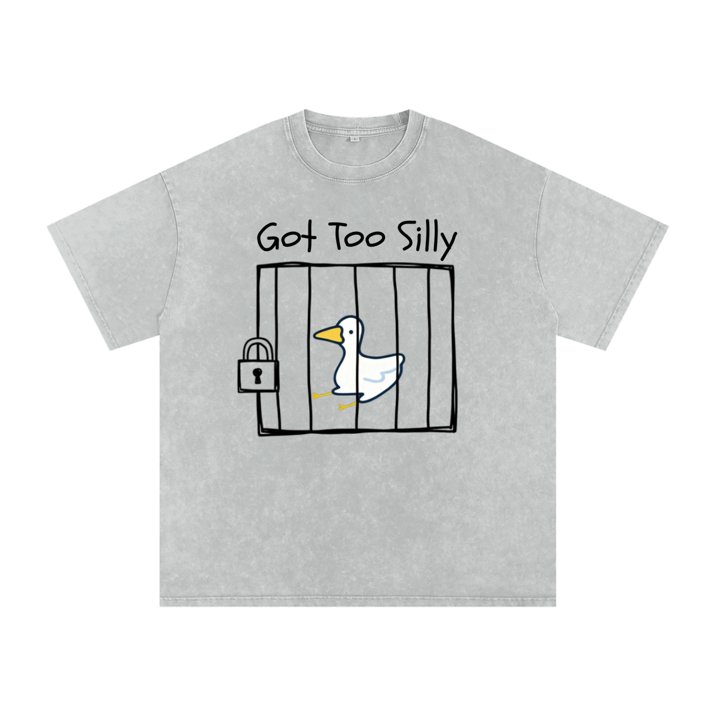 Snow Washed Oversized Cotton T-Shirt