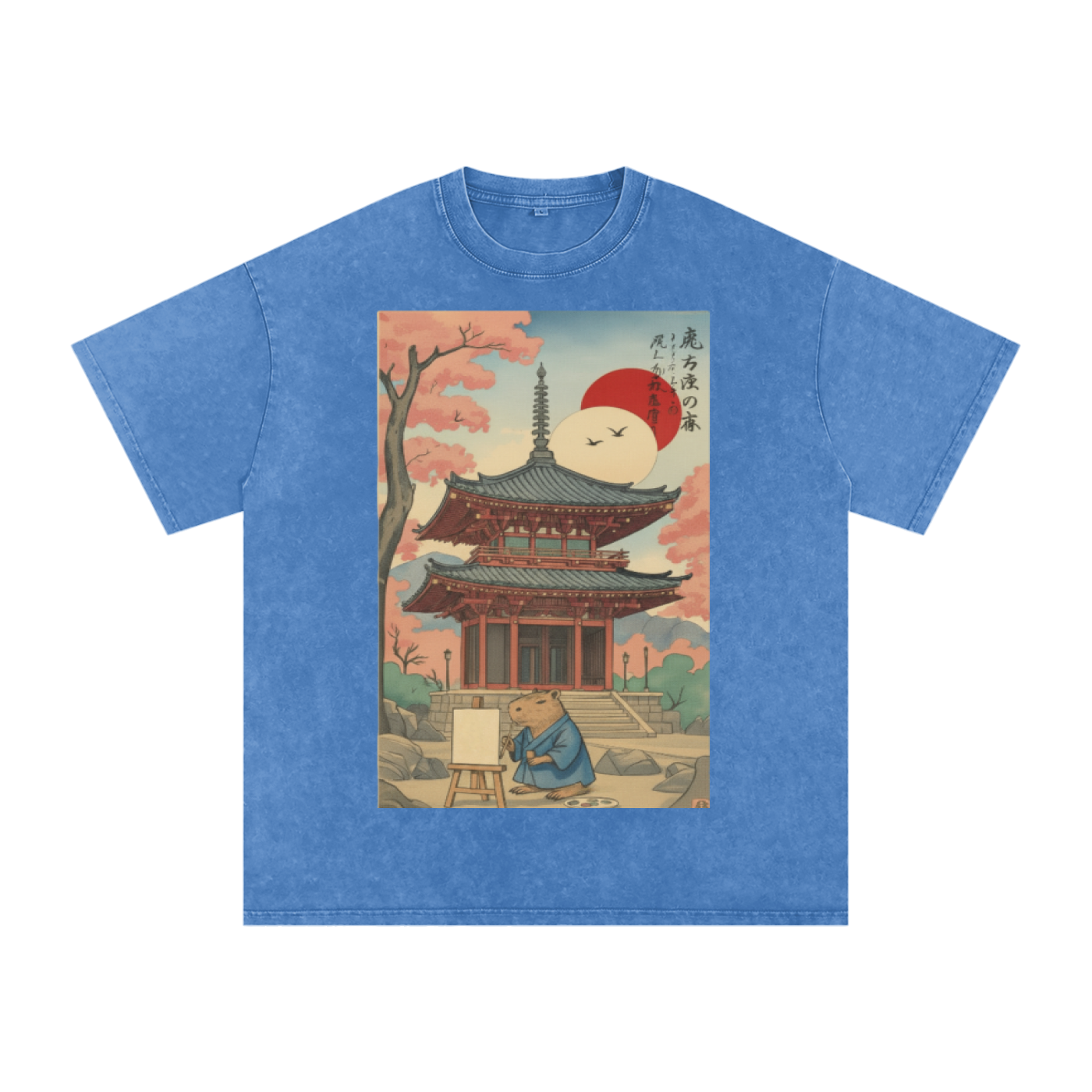 Snow Washed Oversized Cotton T-Shirt