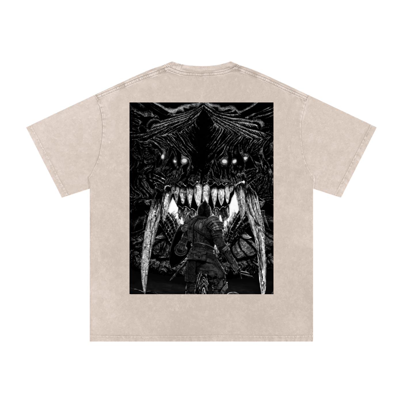 Snow Washed Oversized Cotton T-Shirt