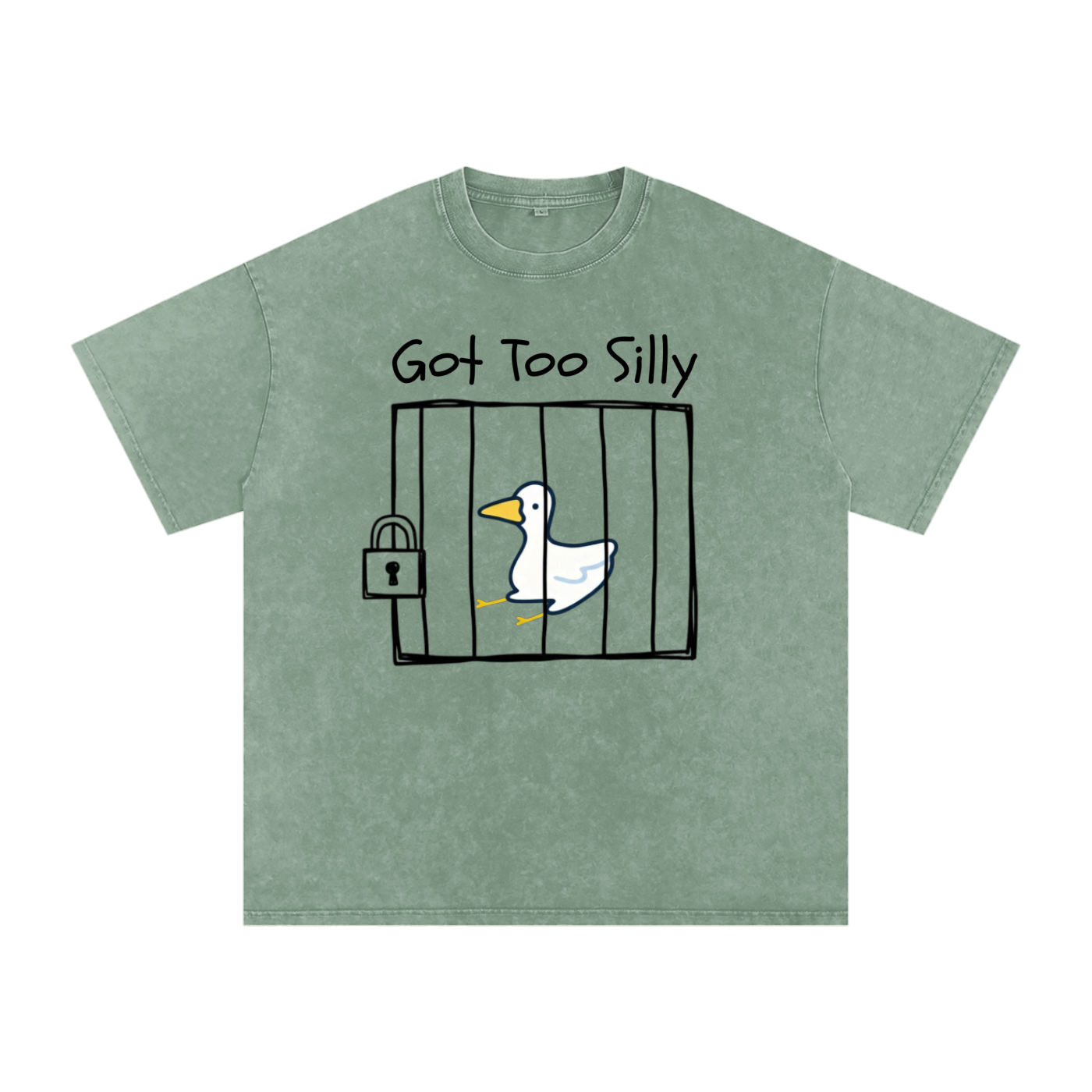 Snow Washed Oversized Cotton T-Shirt