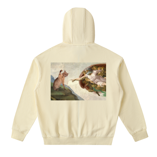 Drop-Shoulder Zip Up Hoodie