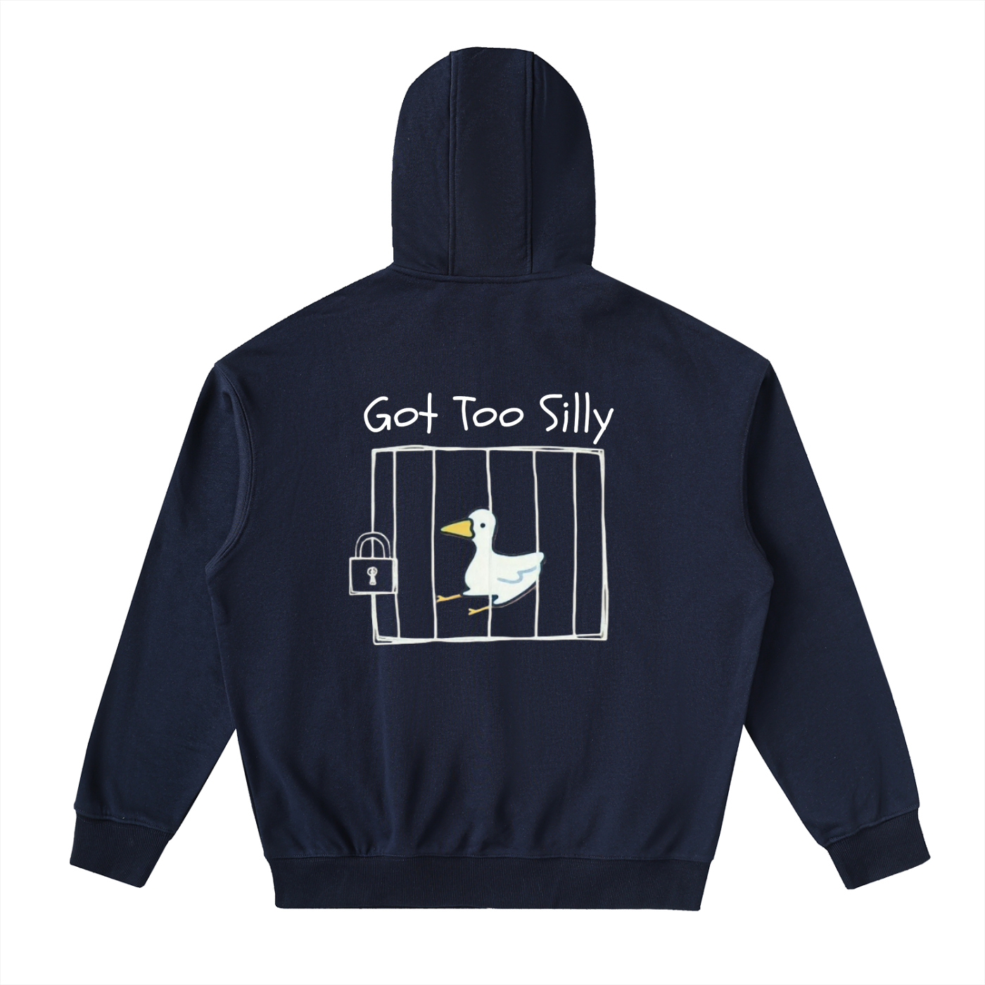 Drop-Shoulder Zip Up Hoodie