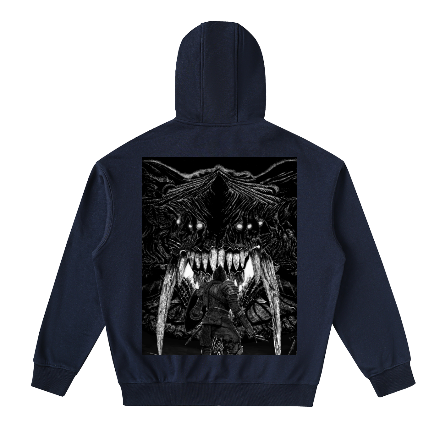 Drop-Shoulder Zip Up Hoodie