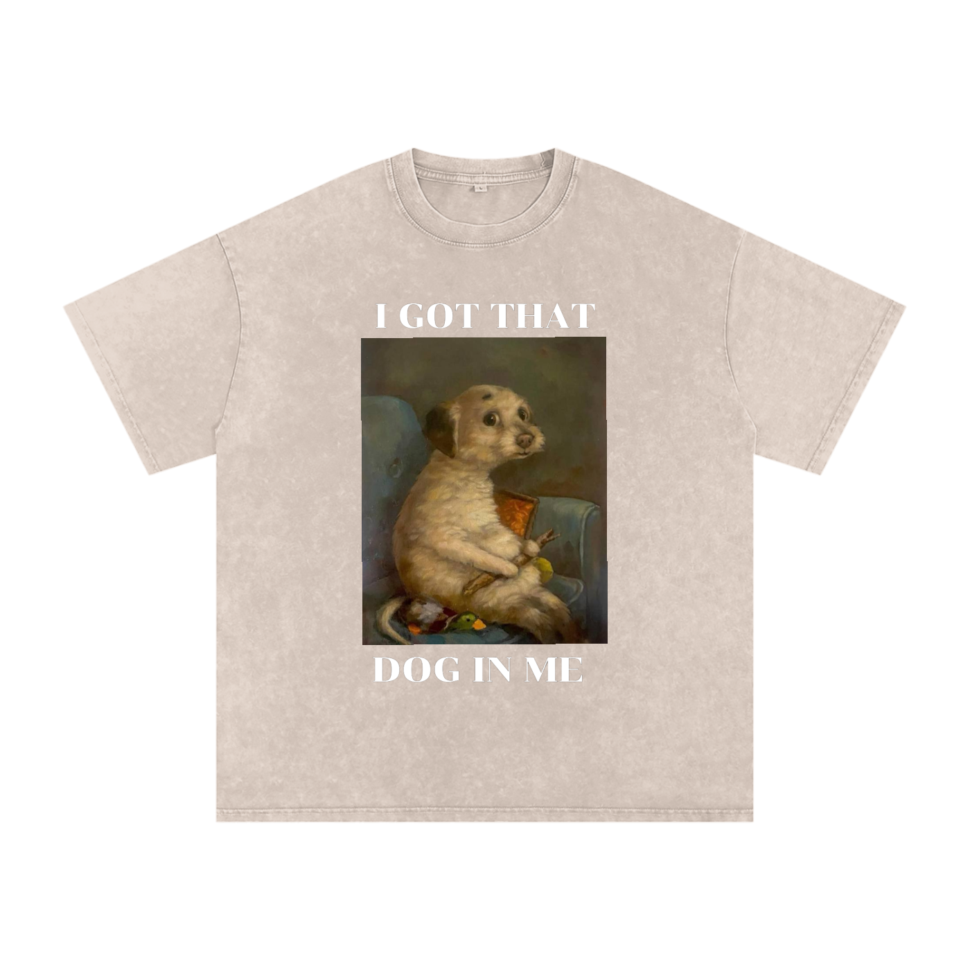 Snow Washed Oversized Cotton T-Shirt