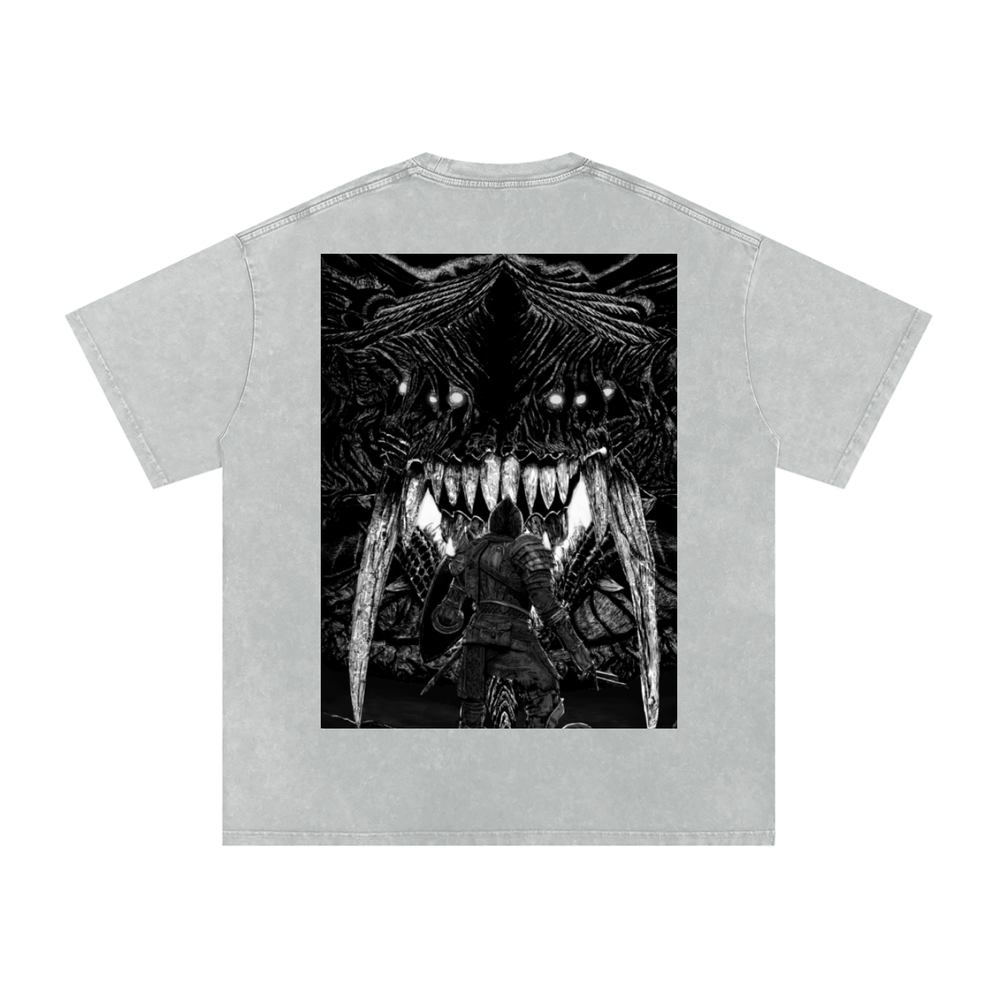 Snow Washed Oversized Cotton T-Shirt