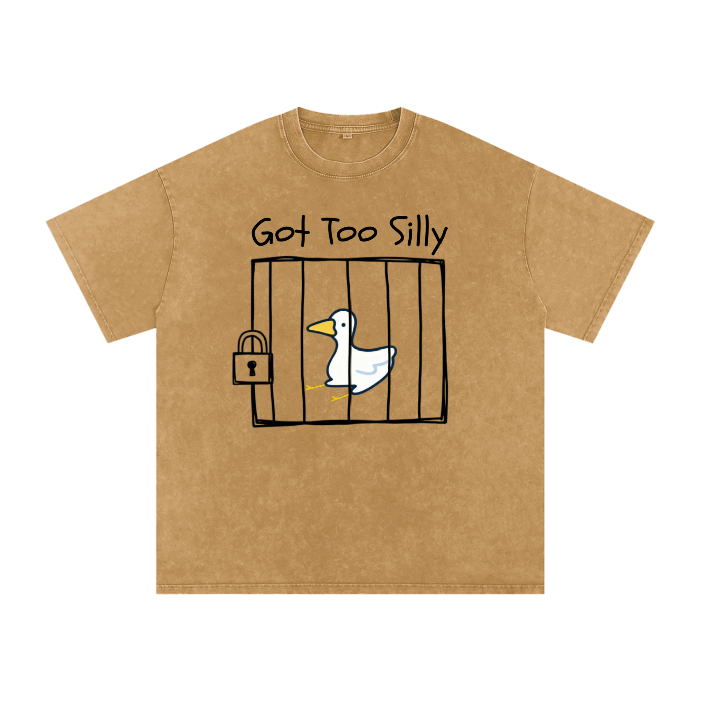 Snow Washed Oversized Cotton T-Shirt