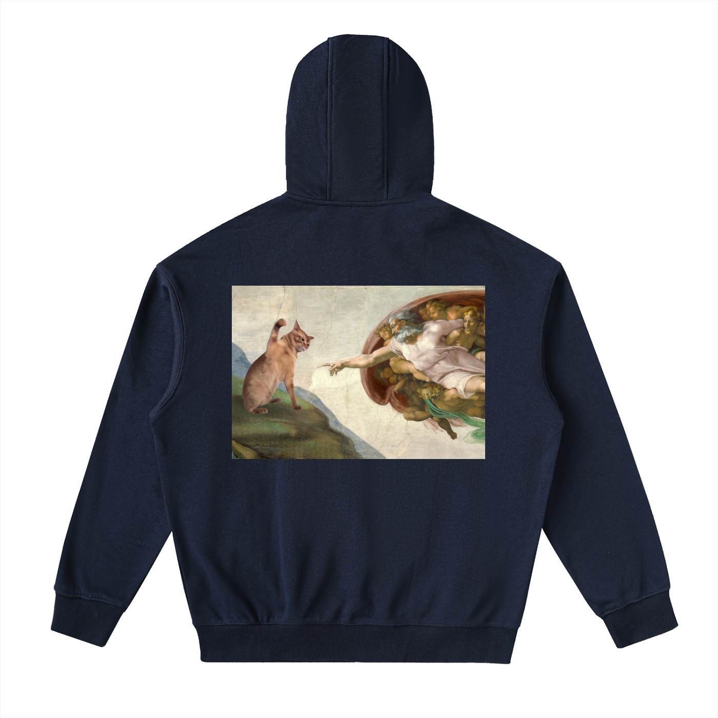 Drop-Shoulder Zip Up Hoodie