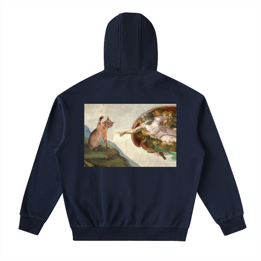 Drop-Shoulder Zip Up Hoodie