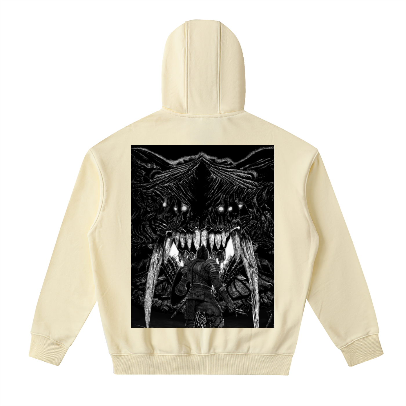 Drop-Shoulder Zip Up Hoodie