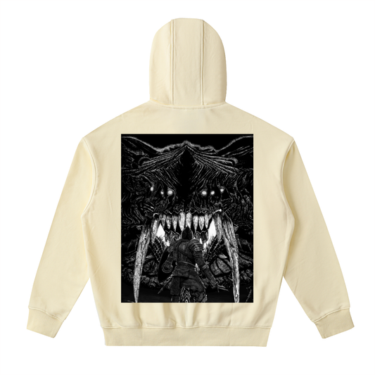 Drop-Shoulder Zip Up Hoodie