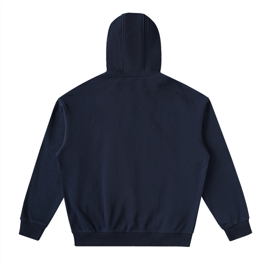 Drop-Shoulder Zip Up Hoodie