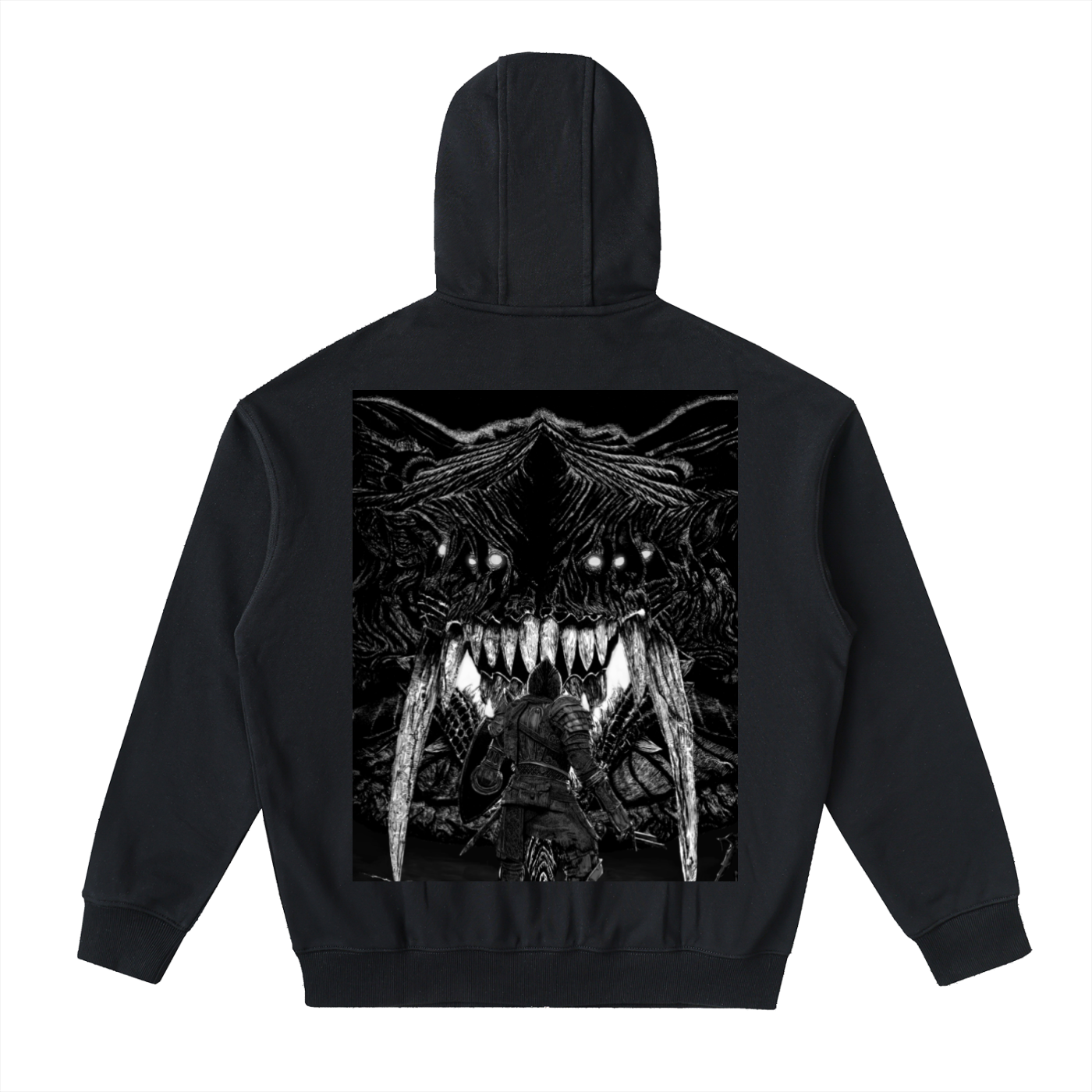 Drop-Shoulder Zip Up Hoodie