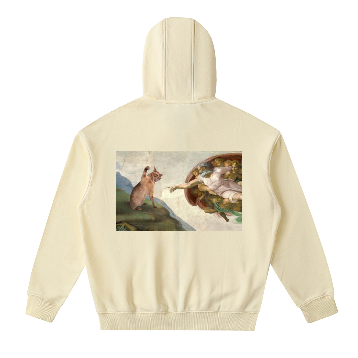 God and Cat || Zip Up Hoodie
