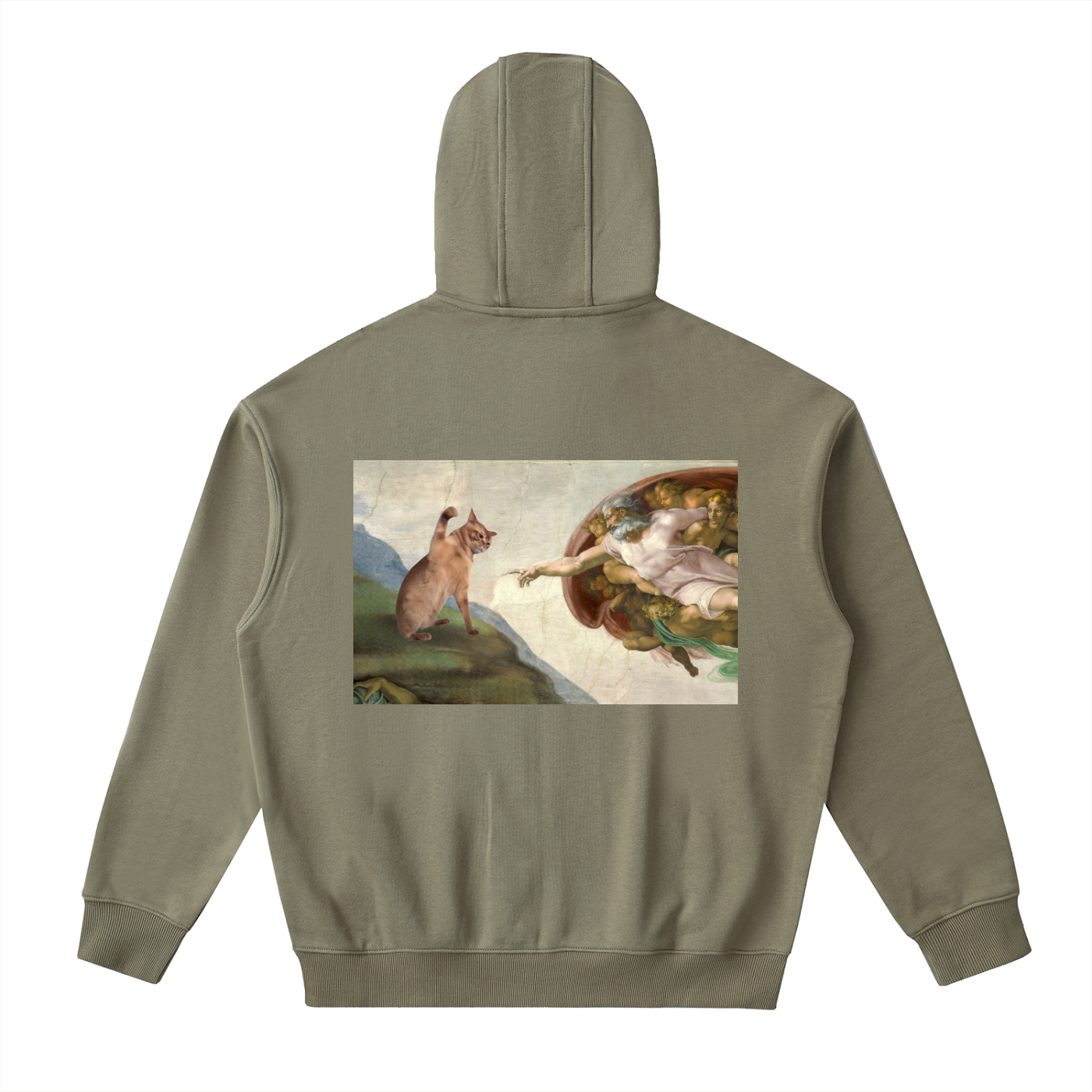 God and Cat || Zip Up Hoodie