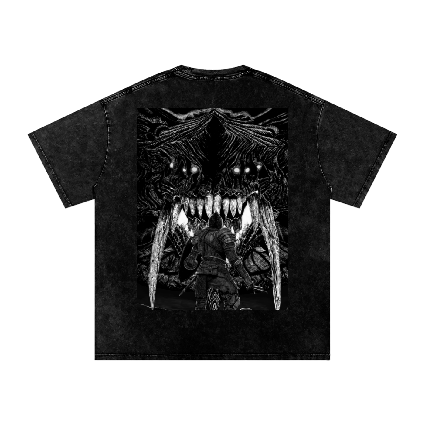 Snow Washed Oversized Cotton T-Shirt