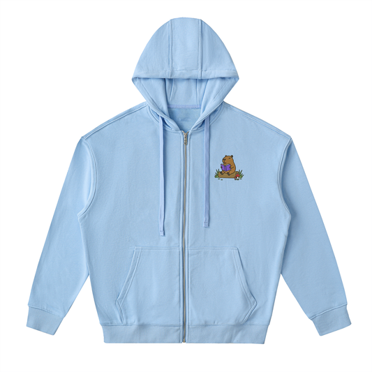 Capybara || Zip Up Hoodie