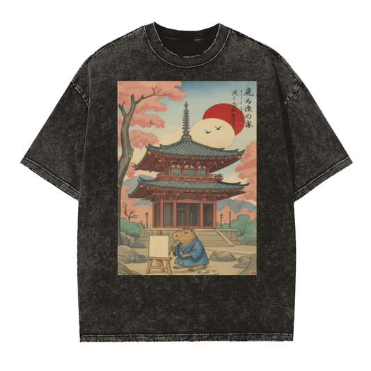 Vintage Washed Frayed Edge T-Shirt