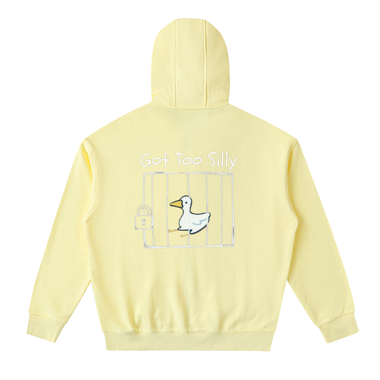 Drop-Shoulder Zip Up Hoodie