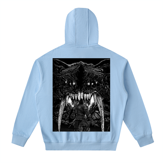 Drop-Shoulder Zip Up Hoodie