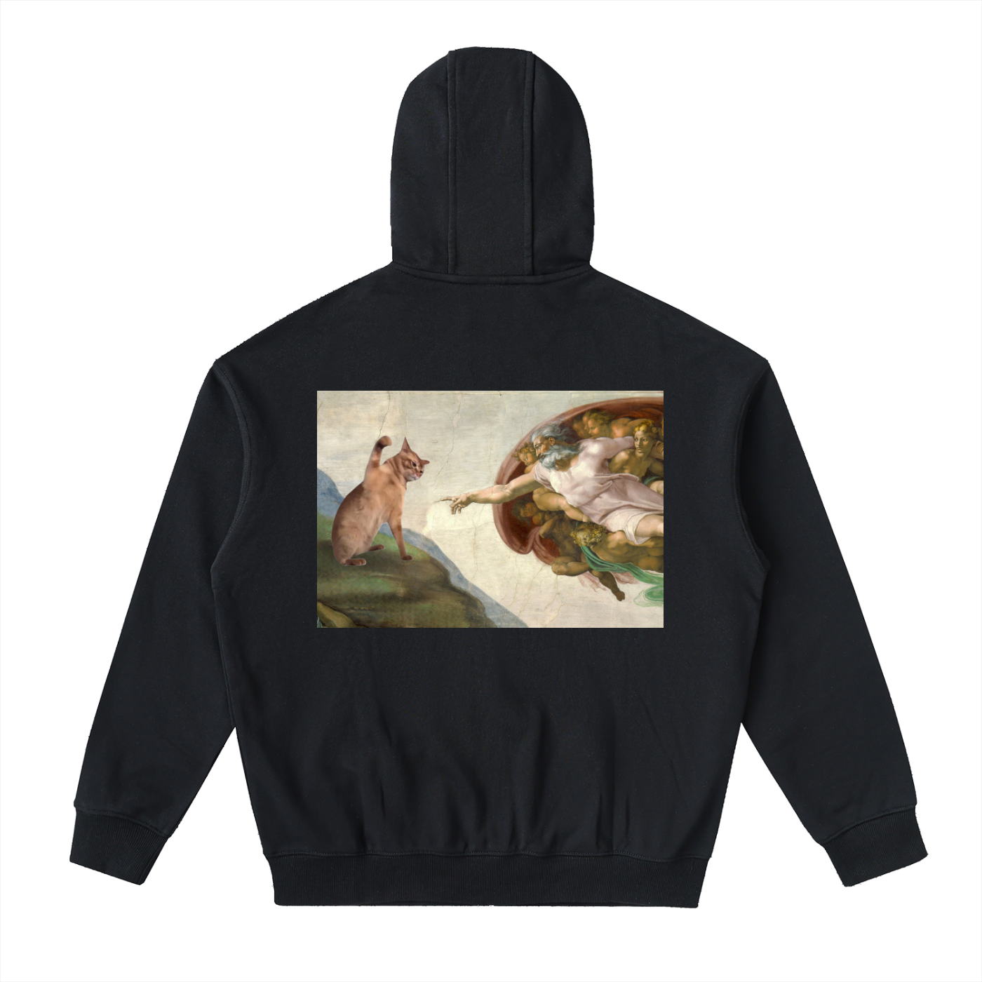 Drop-Shoulder Zip Up Hoodie