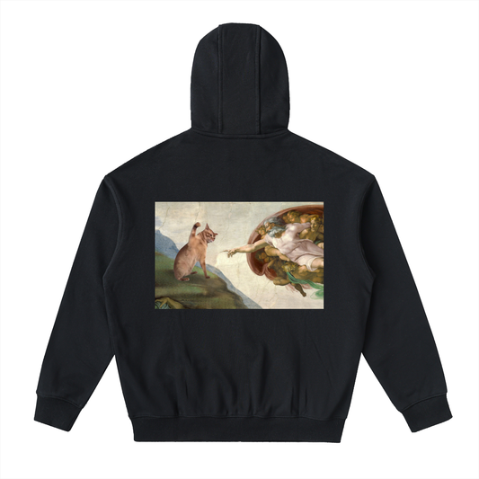 God and Cat || Zip Up Hoodie